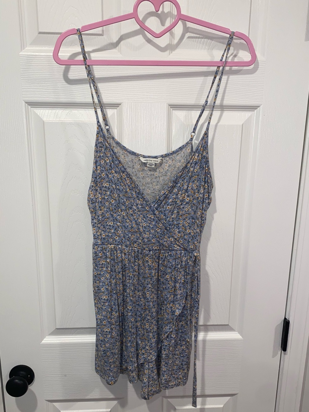 American Eagle Outfitters Blue Floral Romper